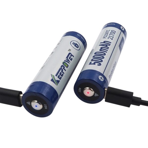 Keeppower P2150TC 21700 5000mAh Li-Ionen Akku USB-C Lademöglichkeit B