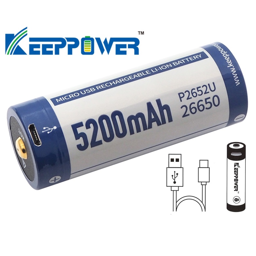 Keeppower P2652U 26650 5200mAh PCB