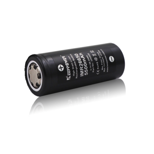 Keeppower UH2655 IMR26650 5500mAh Button Top Akku A
