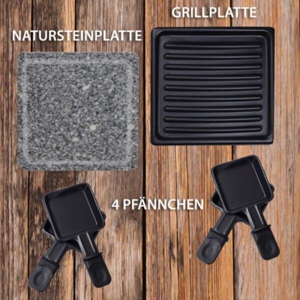 Raclette-Grill Set Brienz mit Wechselplatten E