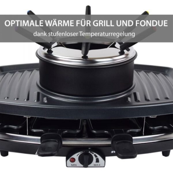 Syntrox Raclette Grill Freiburg mit Fondue F