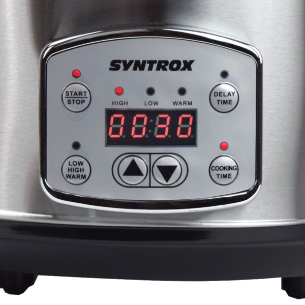 Digitaler Slow Cooker mit Timer 6,5 Liter F
